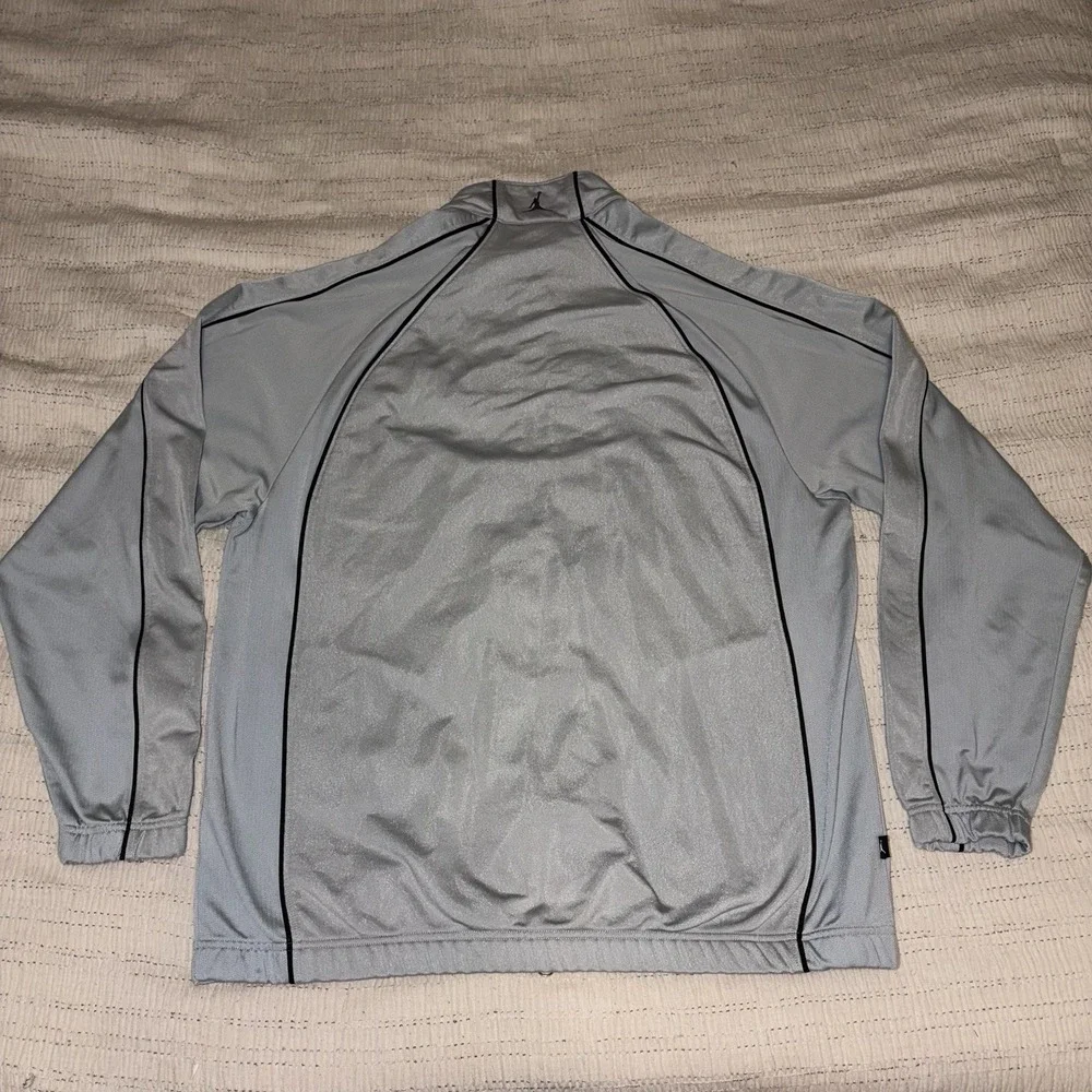 Nike‎ Air Jordan Track Jacket Mens XL Gray Full Zip Athletic Warm Up Lightweight